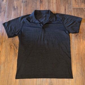 Men's Charcoal Gray Lululemon Dri-Fit Polo Shirt Size XL